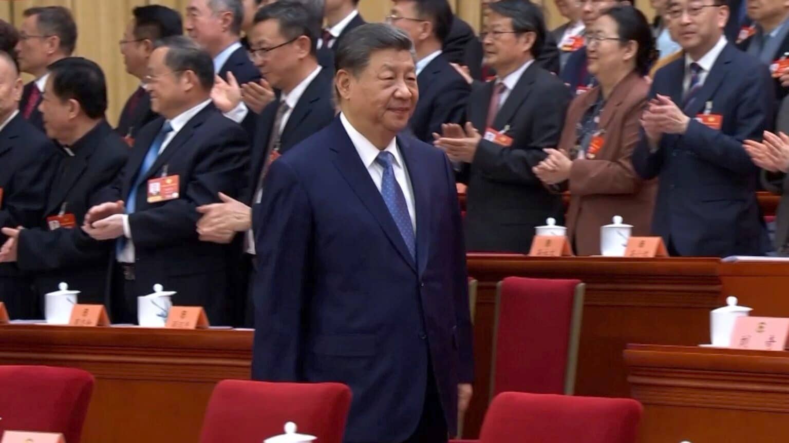 Xi Jinping attends opening meeting of fourth session of 14th CPPCC National Committee