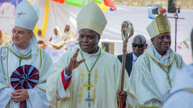 Mgr Jean Baptiste Valter Manga, nouvel évêque de Ziguiinchor.