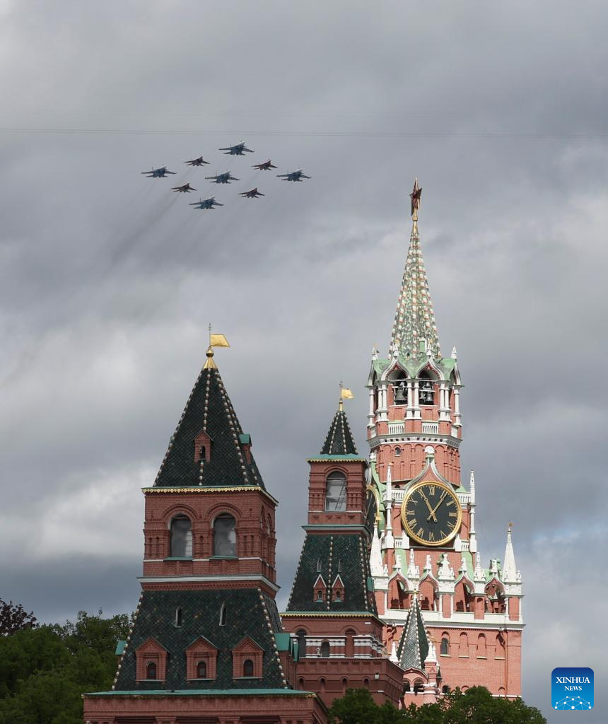 Répétition du défilé militaire du Jour de la Victoire à Moscou