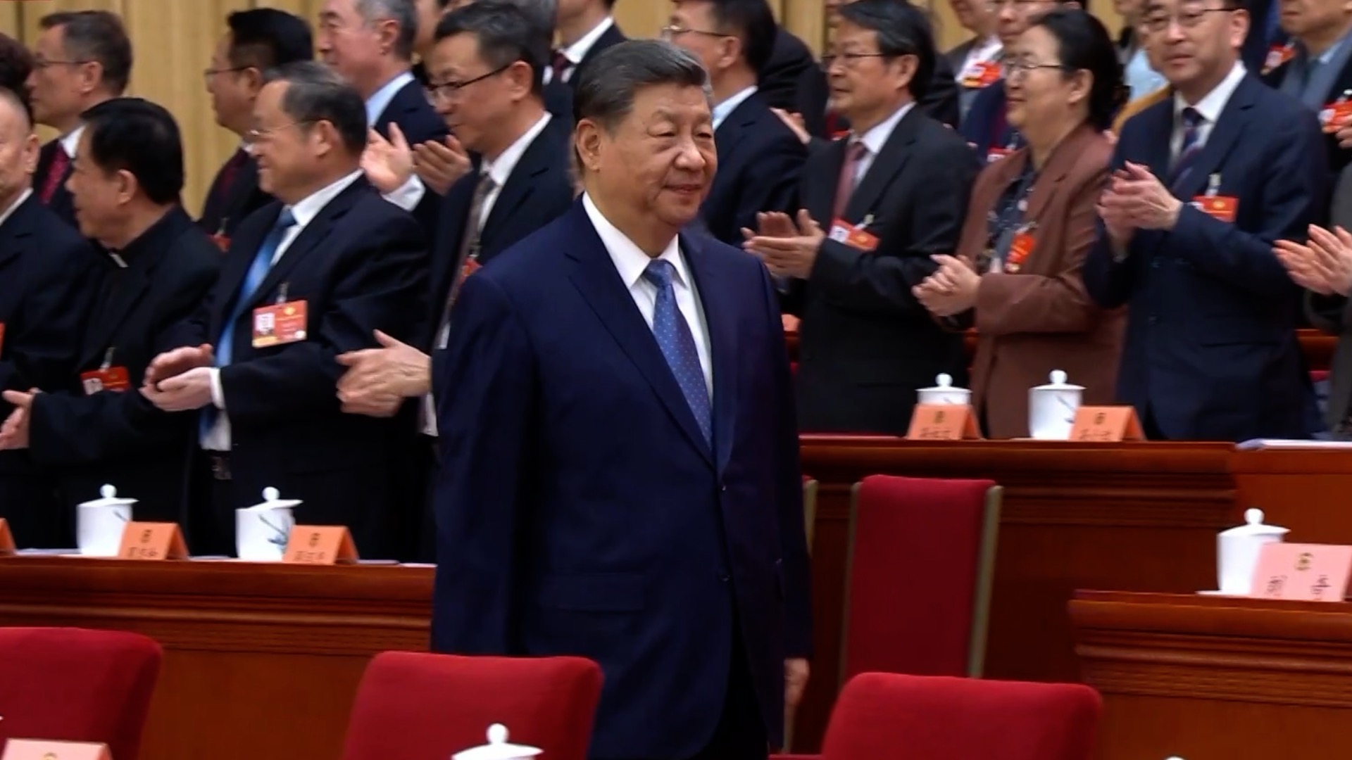 Xi Jinping attends opening meeting of fourth session of 14th CPPCC National Committee
